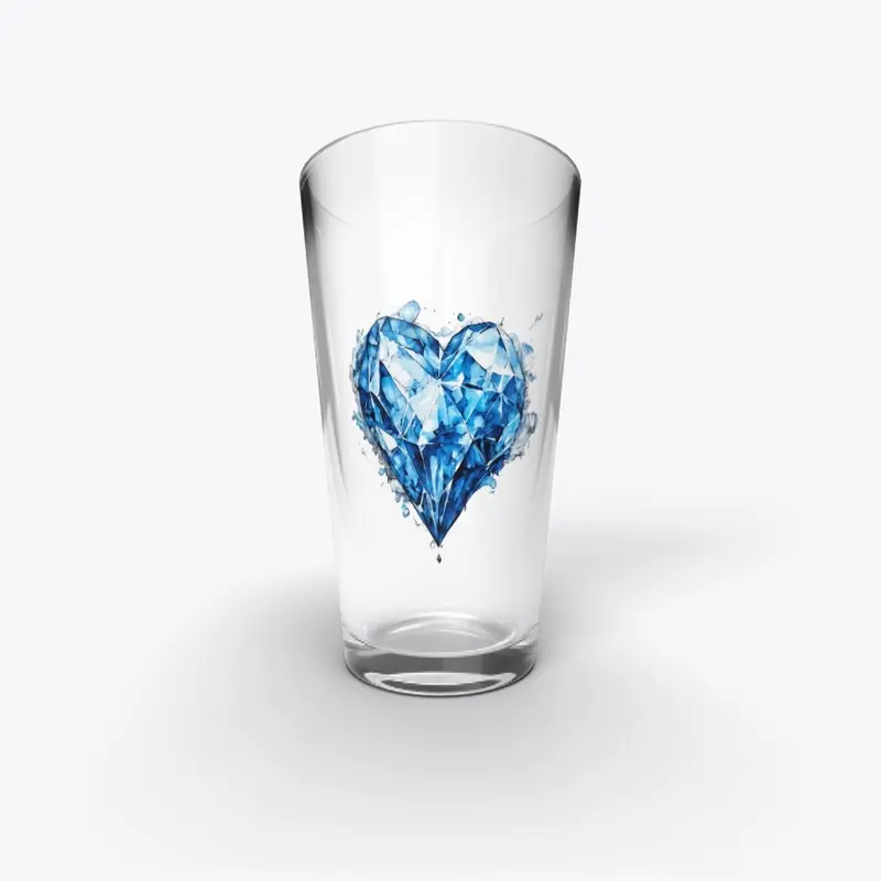 Blue Mosaic Heart