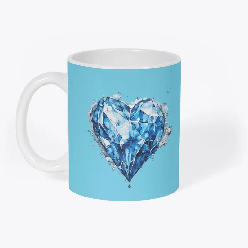 Blue Mosaic Heart